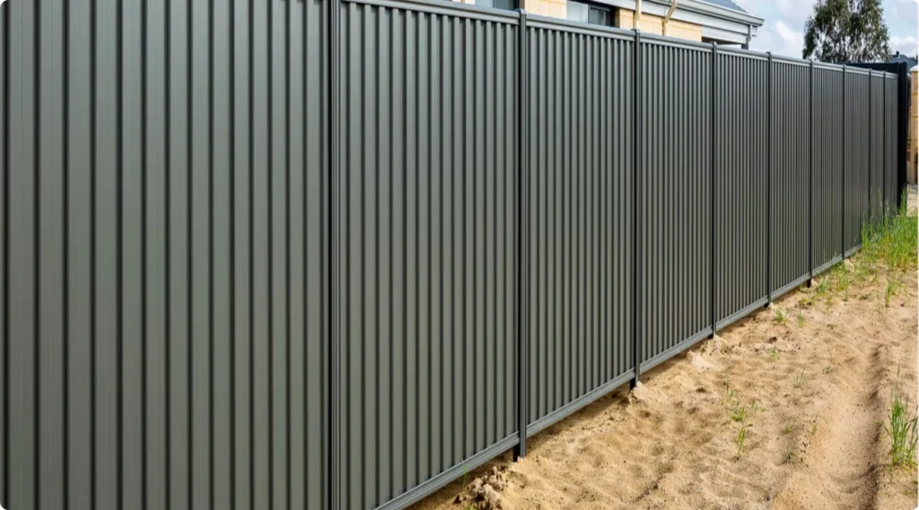 Steel fence installed by Gorilla Works in Portland, Oregon