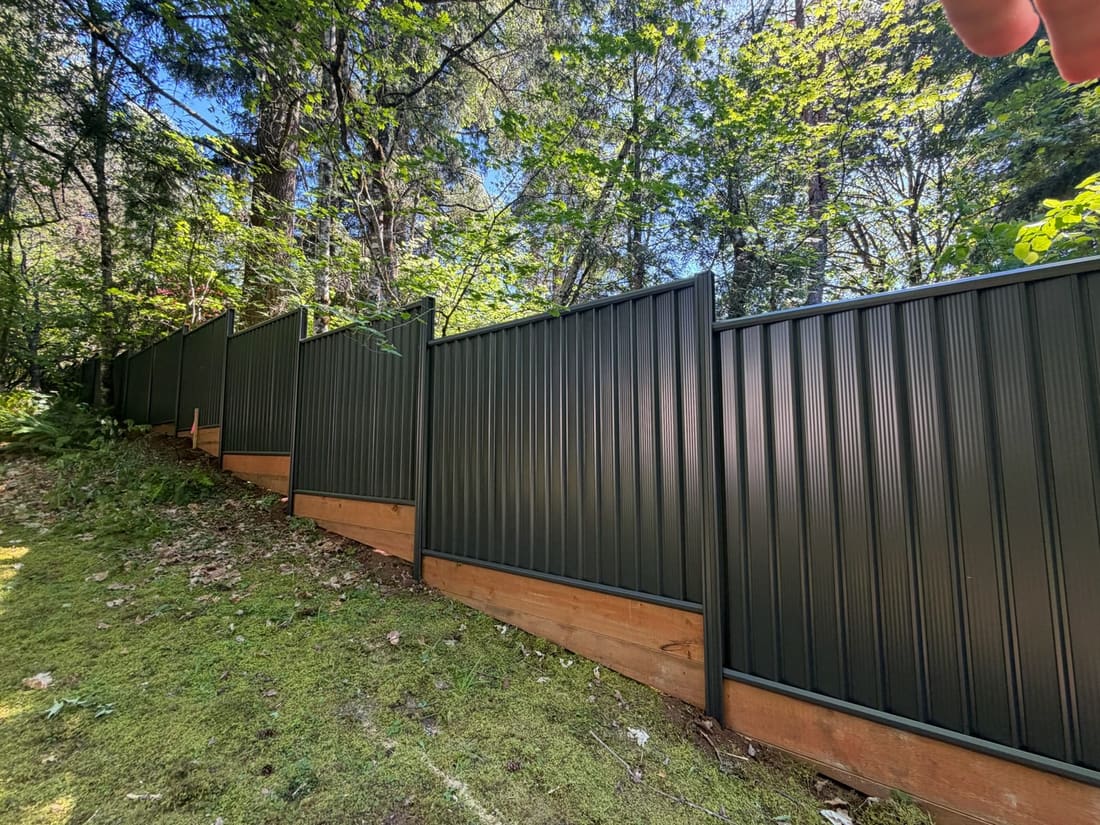 Cedar privacy fence installed by Gorilla Works in the Portland, OR area