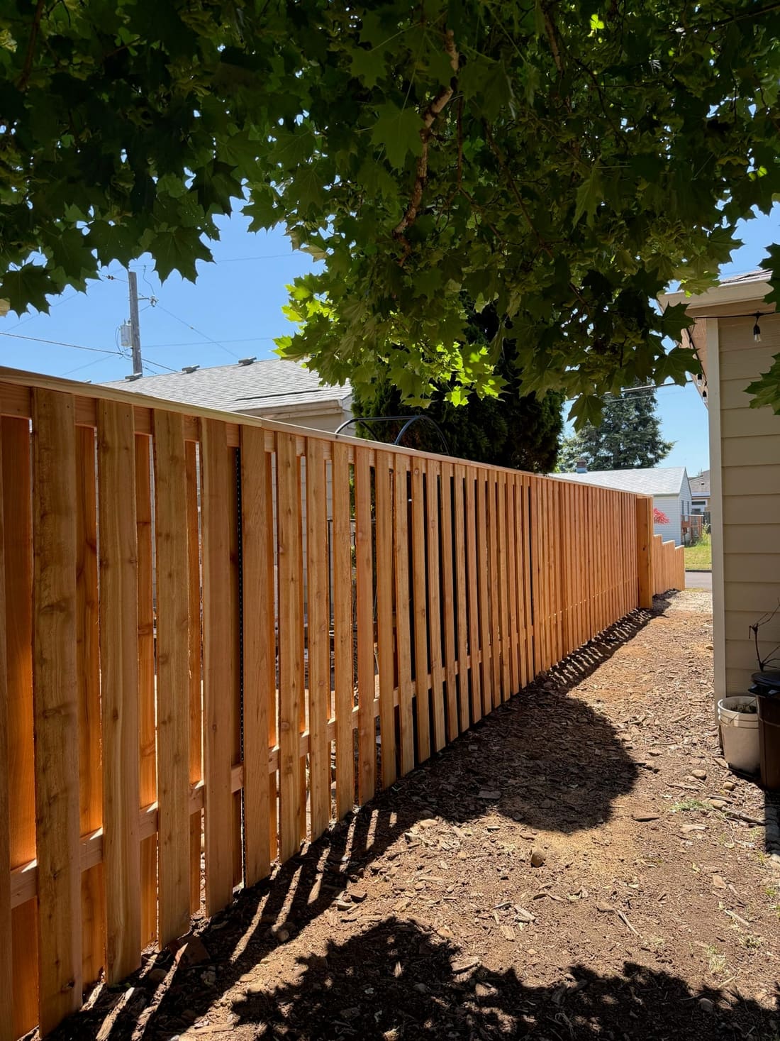 A fence installed by Gorilla Works in the Portland, OR area