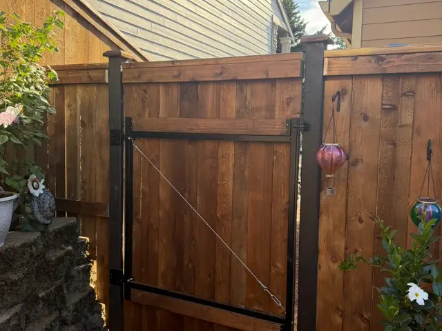Cedar Gate fence built by Gorilla Works