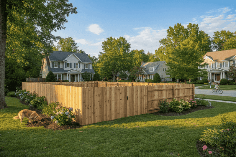 Cedar Privacy Fence, Portland, OR